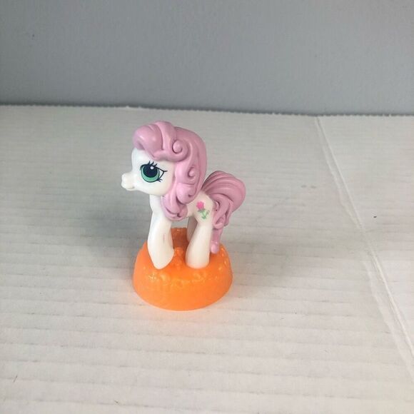 my little pony rose 2007 mcdonalds happy meal hasbro orange pink white mlp - Picture 2 of 7
